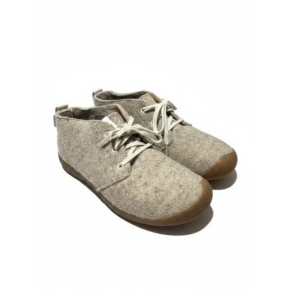 Keen Wool Blend Upper Taupe Mosey Derby Oxford Lace Up Size 9.5